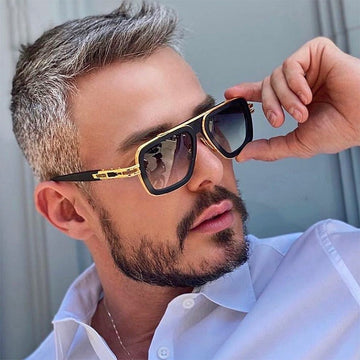 KAJILA Bold Retro Square Sunglasses for Men